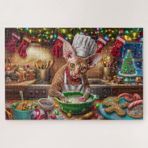 Puzzle Cornish Rex Fêtes de fin d'année : Pâtisserie de N