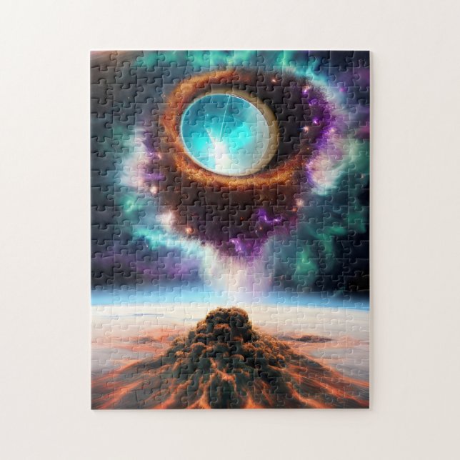 Puzzle Corps céleste de gravité émergé du nuage foncé (Vertical)