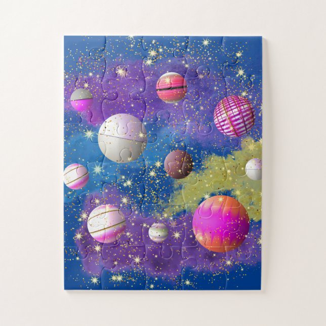 Puzzle Cosmic Cotton Bonbon Galaxy (Vertical)