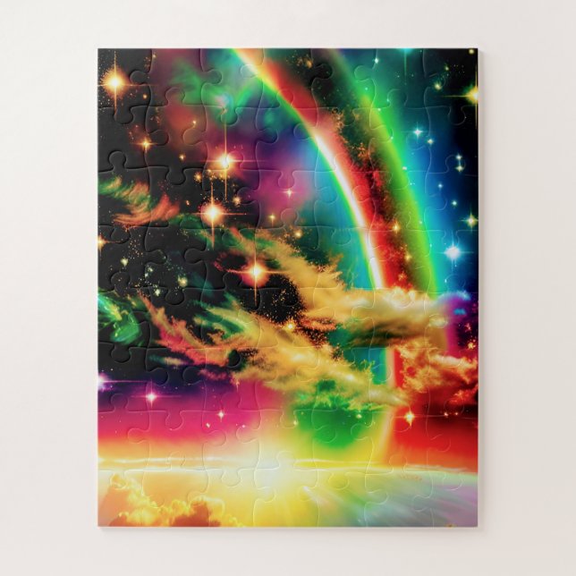 Puzzle Cosmic Rainbows Magique Fantastic Espace amusant I (Vertical)