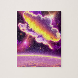 Puzzle Cosmologique Jaune Violet Nuage Zap Atmosphère spa
