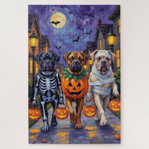 Puzzle Costumes d'Halloween en bullmastiff