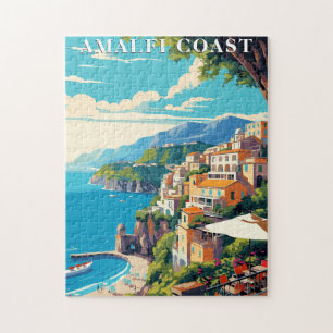 Puzzle Côte d'Amalfi Italie Voyage Rétro Style Vintage