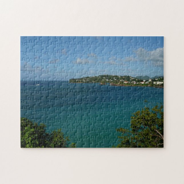 Puzzle Côte de Sainte-Lucie - Caraïbes Photo de vacances (Horizontal)