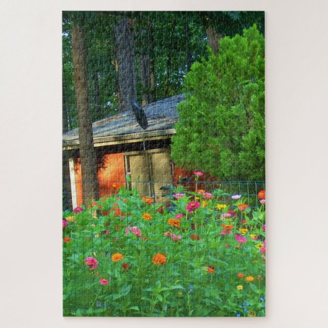 Puzzle Cottage fleur sauvage et Country (Vertical)