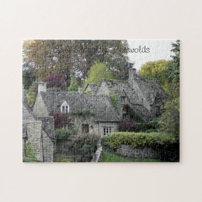 Puzzle Cottages dans l'abattage inférieur, Cotswolds (Horizontal)