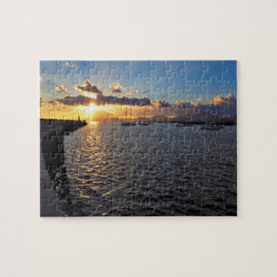 Puzzle Coucher de soleil à Arrecife, Lanzarote, Jigsaw Pu