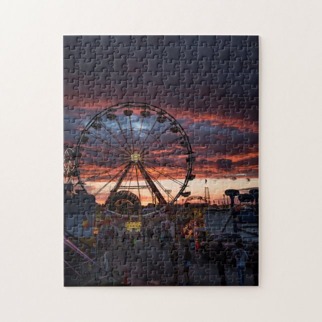 Puzzle Coucher de soleil à l'Iowa State Fair à Des Moines (Vertical)