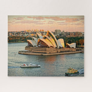 Puzzle Coucher de soleil à l'Opéra de Sydney - 16x20 - 52