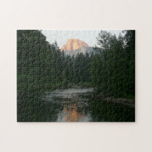 Puzzle Coucher de soleil à moitié dôme dans le parc natio