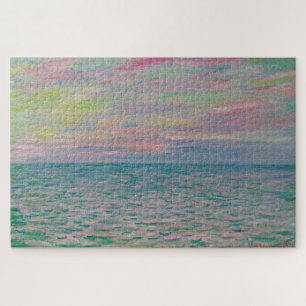 Puzzle Coucher de soleil à Pourville, mer ouverte 1882 – 