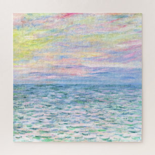 Puzzle Coucher de soleil à Pourville par Monet