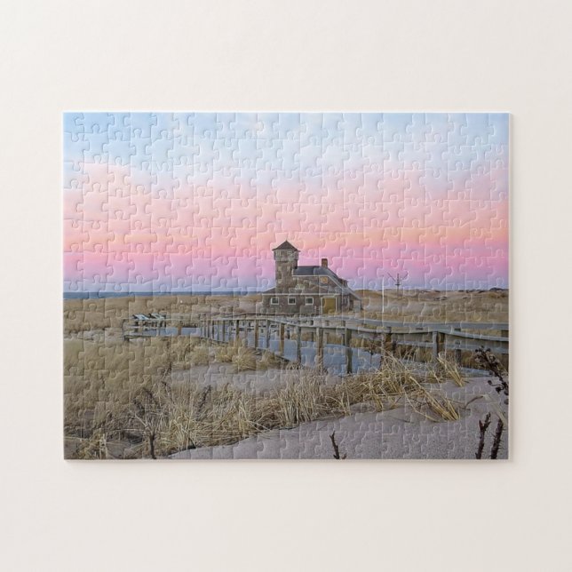 Puzzle Coucher de soleil à Provincetown Massachusetts (Horizontal)