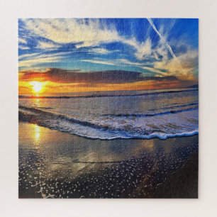 Puzzle Coucher De Soleil cool Sur La Plage