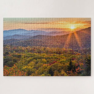 Puzzle Coucher de soleil d'automne à Beacon Heights