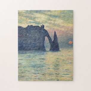 Puzzle Coucher De Soleil De Cliff Etretat Par Claude Mone