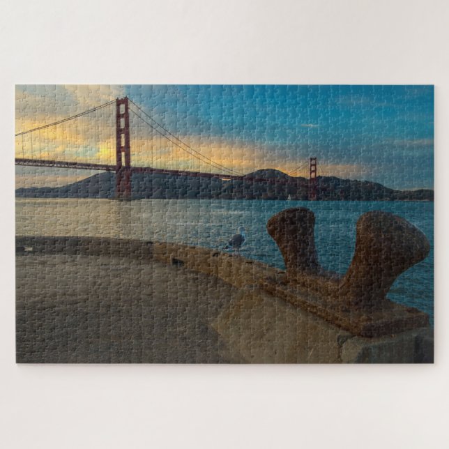 Puzzle Coucher de soleil de Golden Gate (Horizontal)