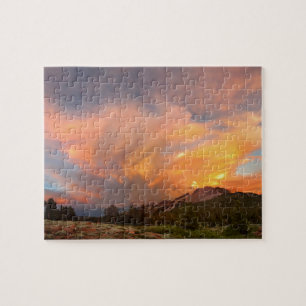 Puzzle Coucher de soleil de la montagne Mammoth du Sommet