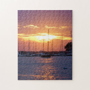 Puzzle Coucher de soleil de la passion violette