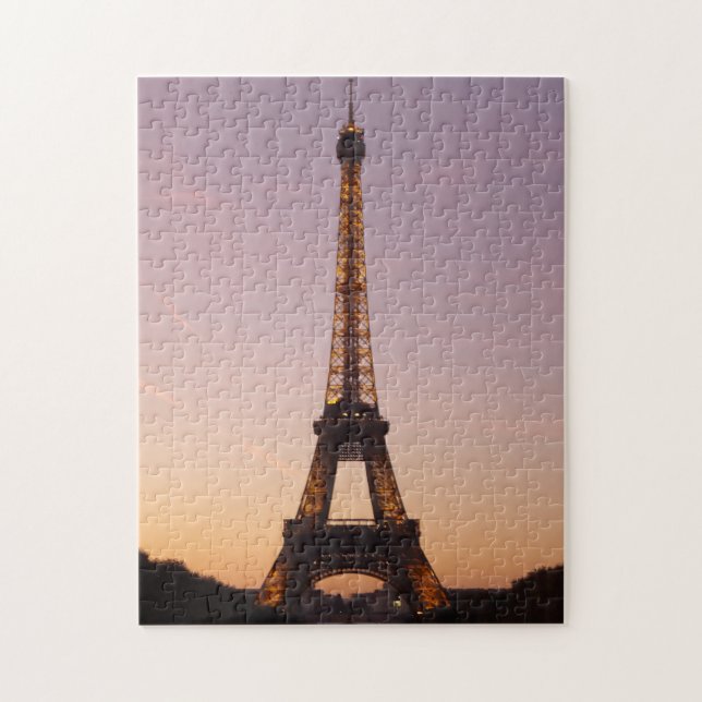 Puzzle coucher de soleil de la tour eiffel (Vertical)