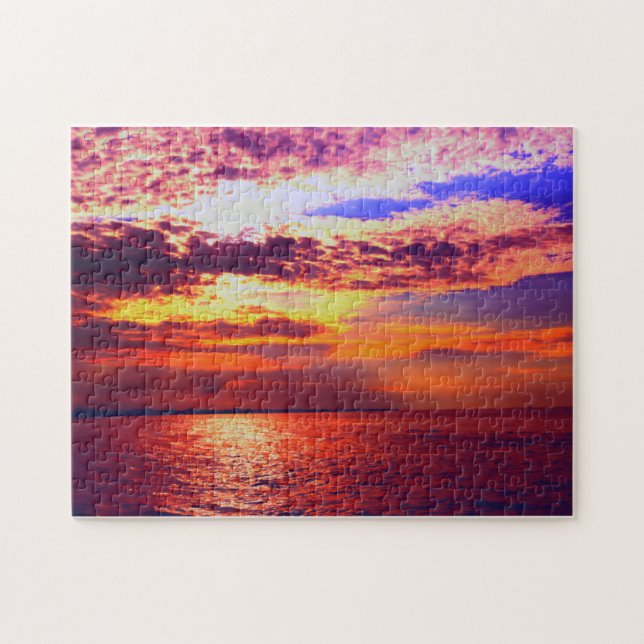 Puzzle Coucher de soleil de l'île Dauphin (Horizontal)