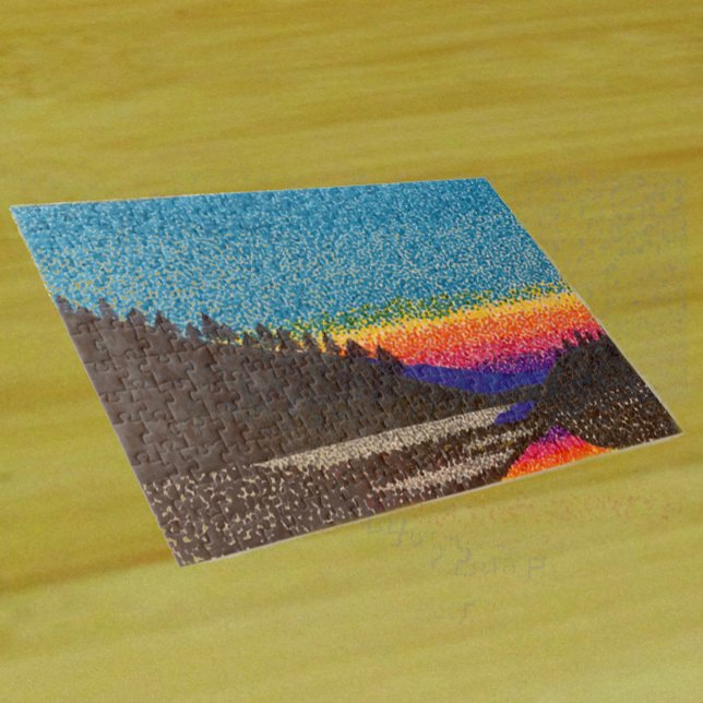 Puzzle - Coucher de soleil de montagne (Créateur téléchargé)