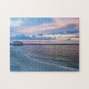 Puzzle Coucher de soleil de Navarre Père Noël Rosa