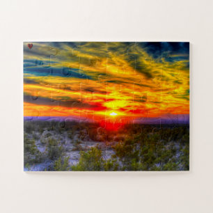 Puzzle Coucher de soleil désert Texas
