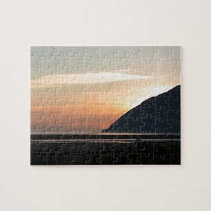 Puzzle Coucher de soleil en Alaska sur le bras de Turnaga