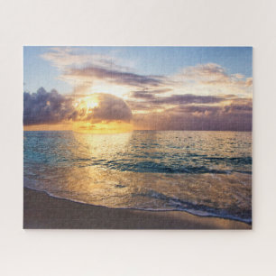 Puzzle Coucher de soleil en bulles aux îles Caïmans