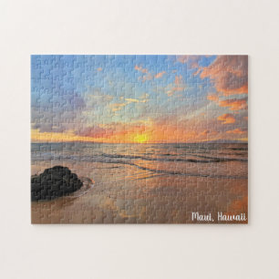 Puzzle Coucher de soleil Orange Maui