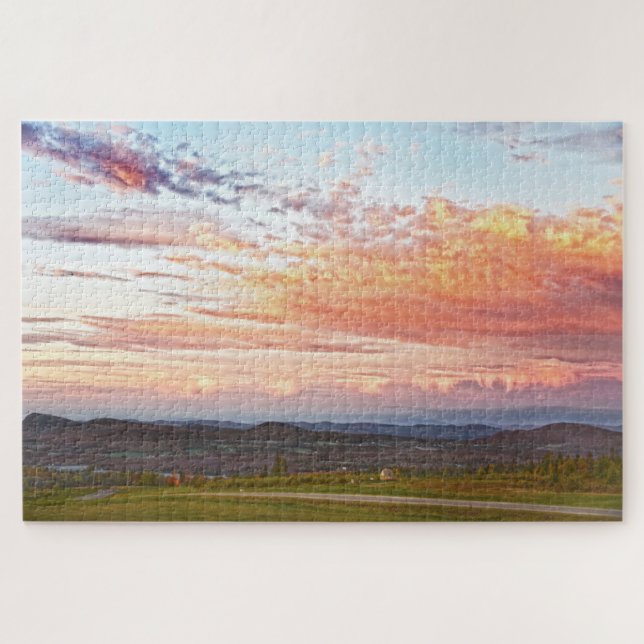 Puzzle Coucher de soleil Sentinel Rock, Vermont (Horizontal)
