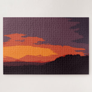 Puzzle Coucher de soleil simplifié