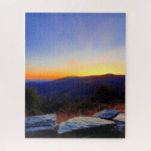 Coucher de soleil sur Blue Ridge Parkway