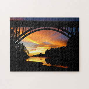 Puzzle Coucher de soleil sur la côte d'Orange en Californ