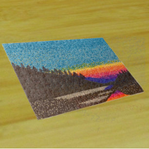 Puzzle - Coucher de soleil sur la montagne