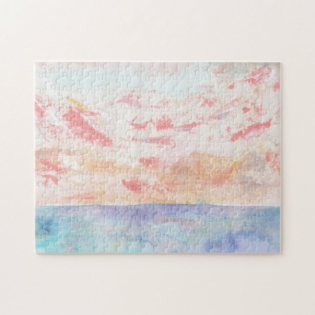 Puzzle Coucher de soleil sur la plage (Horizontal)