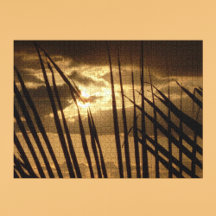 Coucher de soleil sur la plage