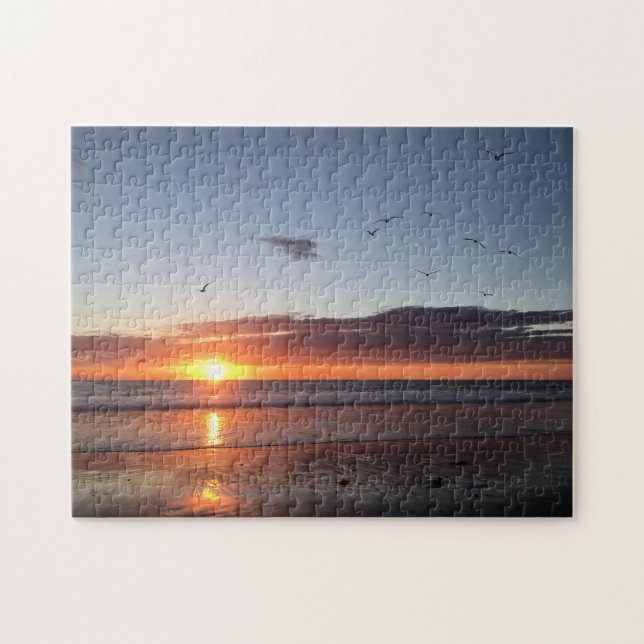 Puzzle Coucher de soleil sur la plage (Horizontal)