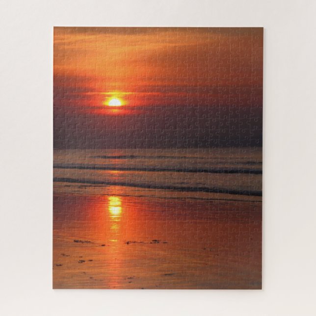 Puzzle Coucher de soleil sur la plage - 16x20 - 520 pcs (Vertical)