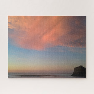 Puzzle Coucher de soleil sur la plage de Biarritz