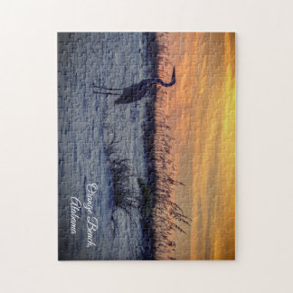 Puzzle Coucher de soleil sur la plage d'Orange