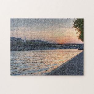 Puzzle Coucher de soleil sur la Seine