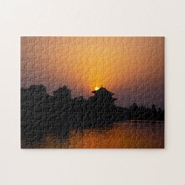Puzzle Coucher de soleil sur la ville interdite - Pékin,  (Horizontal)