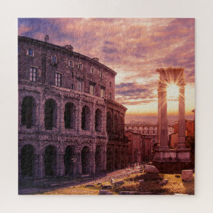 Puzzle Coucher de soleil sur le Colisée de Rome à Rome