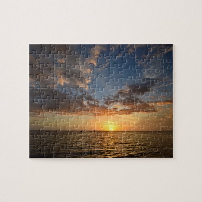 Puzzle Coucher de soleil sur l'eau - 8x10 - 110 pc (Horizontal)