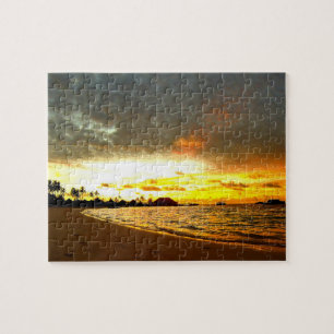 Puzzle Coucher de soleil sur les Maldives