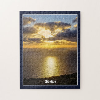 Puzzle Coucher de soleil sur l'île de la mer Méditerranée