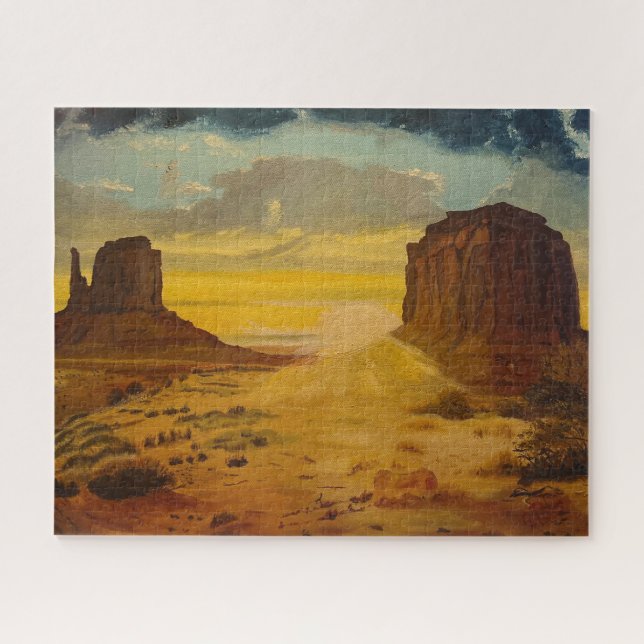 Puzzle Coucher de soleil sur Monument Valley, par Gary Po (Horizontal)