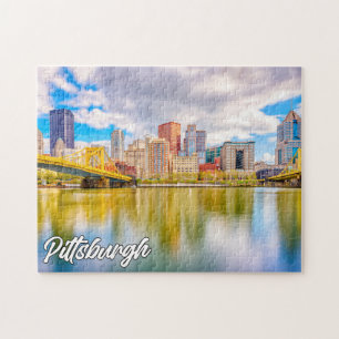 Puzzle Coucher de soleil sur Pittsburgh, Pennsylvanie
